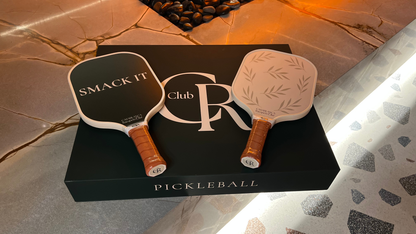 Casablanca Racquets Club pickleball box set – premium paddle and balls.